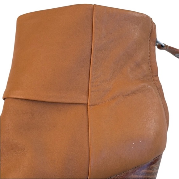 Rag & Bone Leather Newbury Heeled Ankle Boots Tan Size 7.5 - Picture 7 of 12